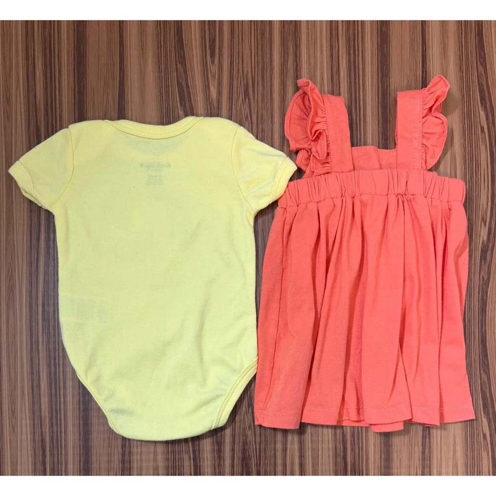 3-6M Baby Girl Bundle Dresses Bodysuit‎ 4 pcs Carters Duck Duck Goose Floral Dot